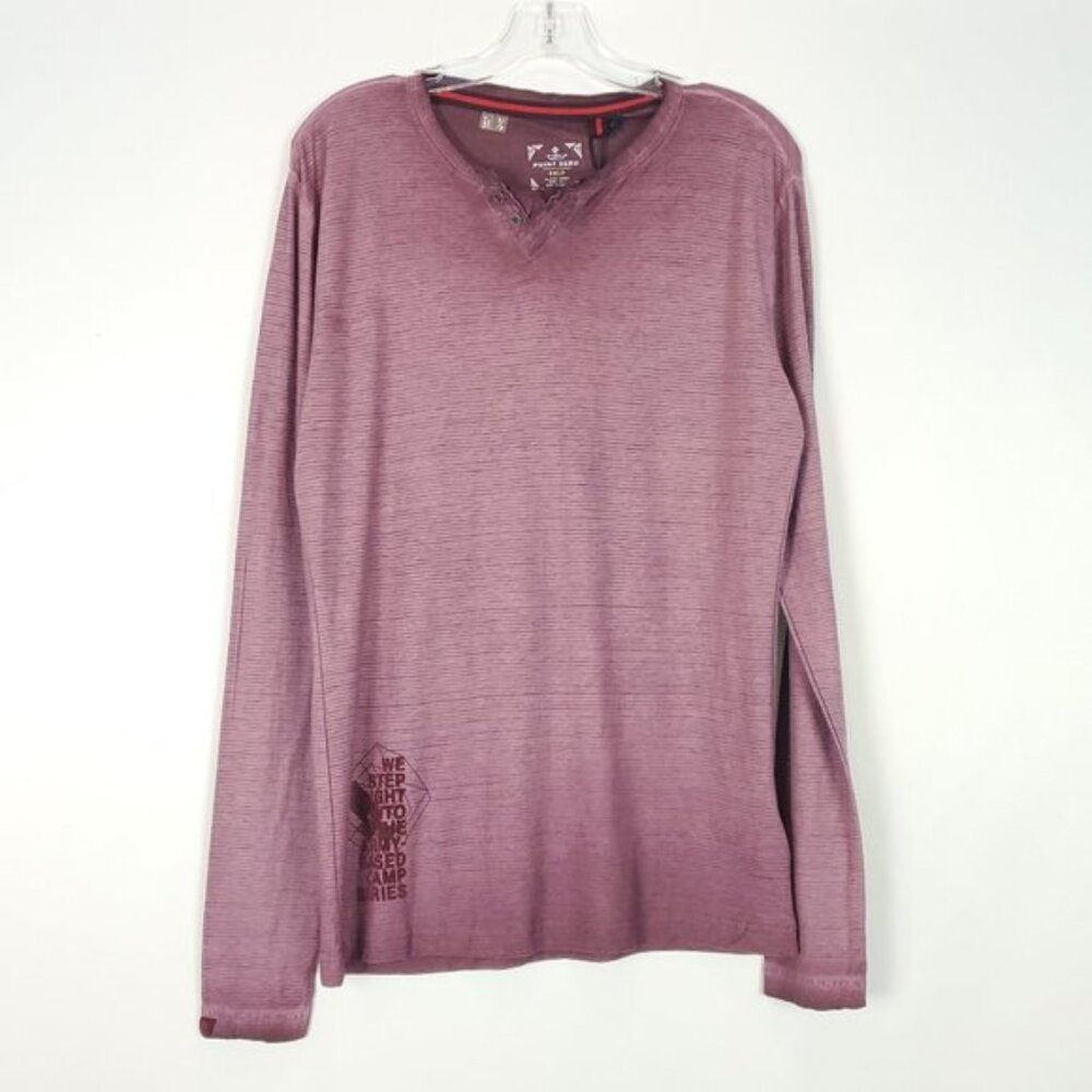 POINT ZERO Men's Long Sleeve Top Size S NWT